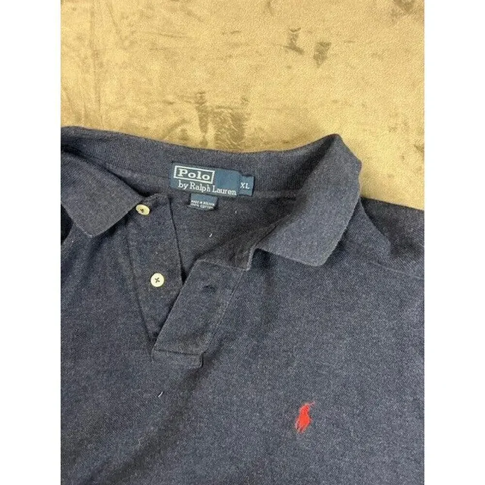 Polo Ralph Lauren Shirt Mens XL‎ Blue Short Sleeve